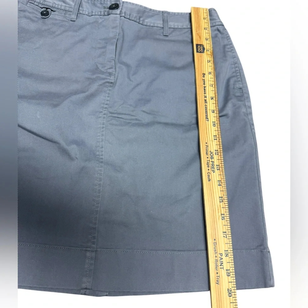 🥰L.L. Bean favorite straight fit women’s size 8 regular blue multi pocket skirt